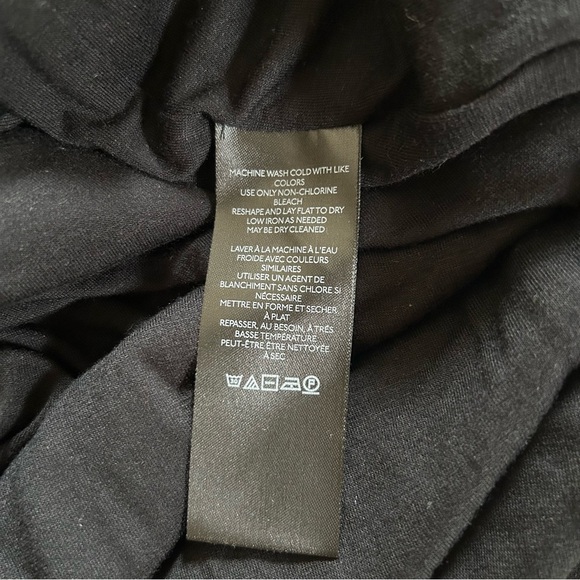 Anthropologie cutout black midi dress size small petite body con - Picture 8 of 12